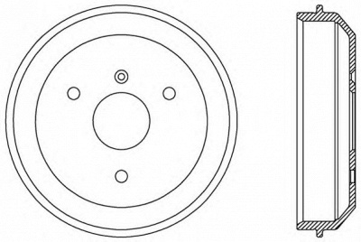 OPEN PARTS bad905510 -  Тормозной барабан